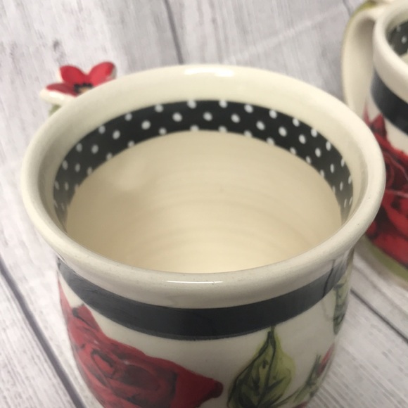 Two 3-D Floral Mugs by Heather Goldminc - Picture 8 of 14